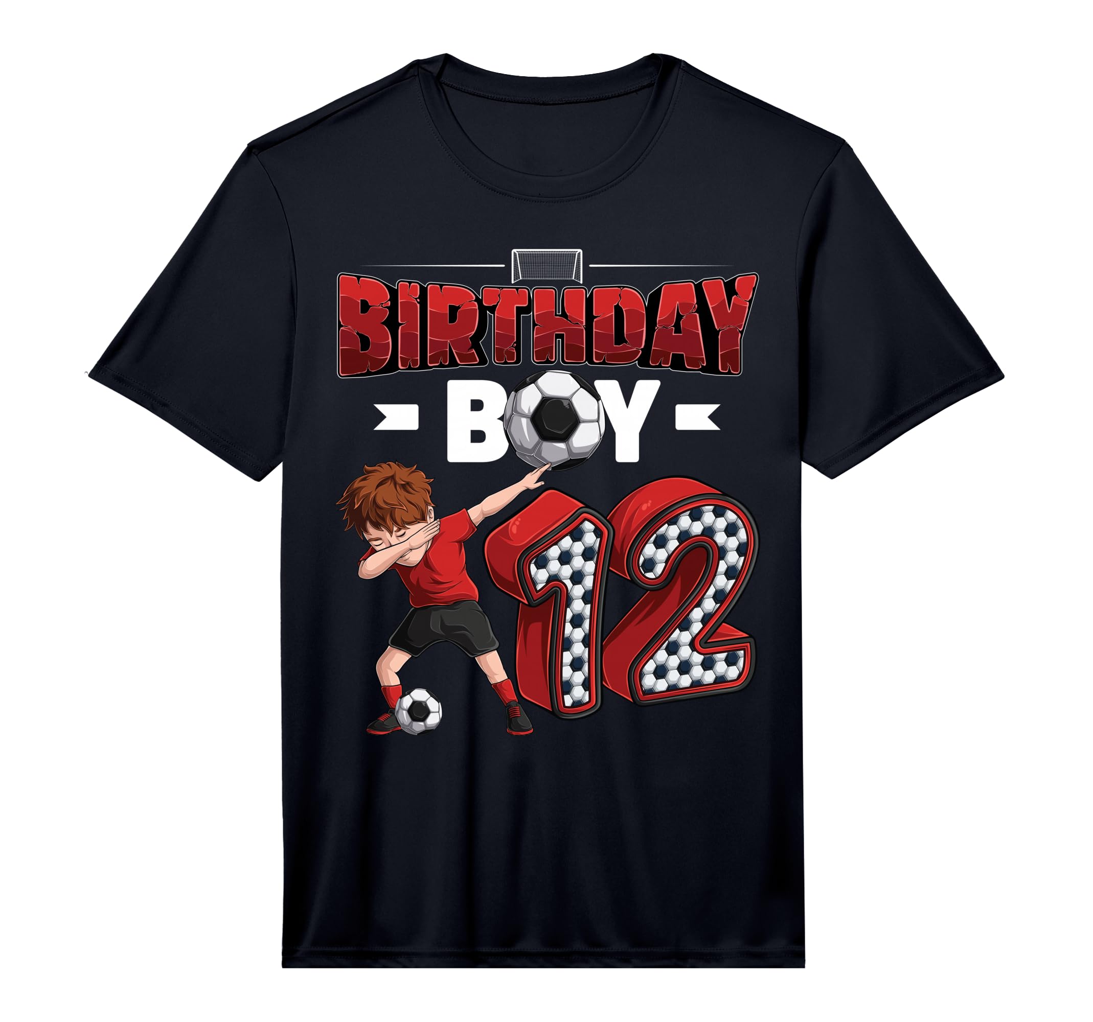 Dabbing 12 Year Old Soccer Player T-Shirt - Aesthetic Graphic for Adults