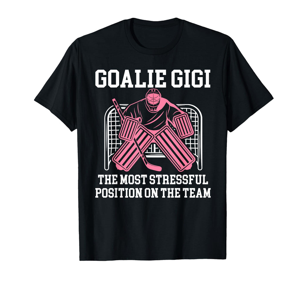 Funny Hockey Goalie Gigi Hockey Keeper T-Shirt - Graphic Print Men Women