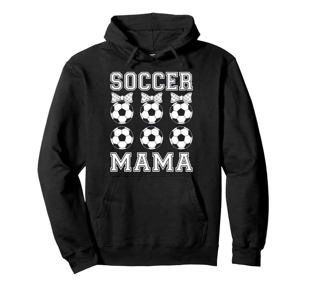 Soccer Mama Coquette Bow Soccer Mom Hoodie - Minimalist Print for Adults