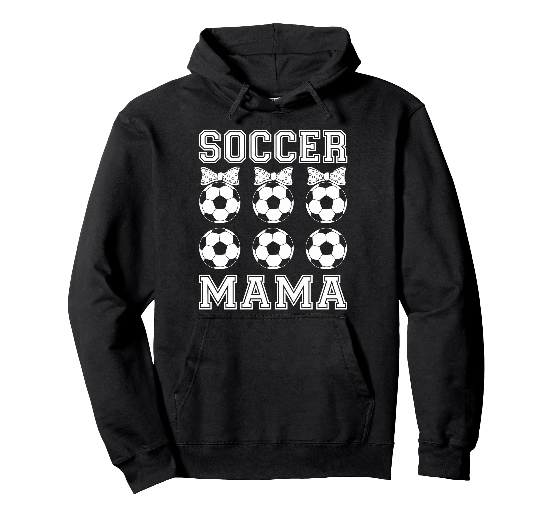 Soccer Mama Coquette Bow Soccer Mom Hoodie - Minimalist Print for Adults
