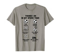 Things I Do My Spare Time Soccer Sports T-Shirt - Graphic Print for Adults