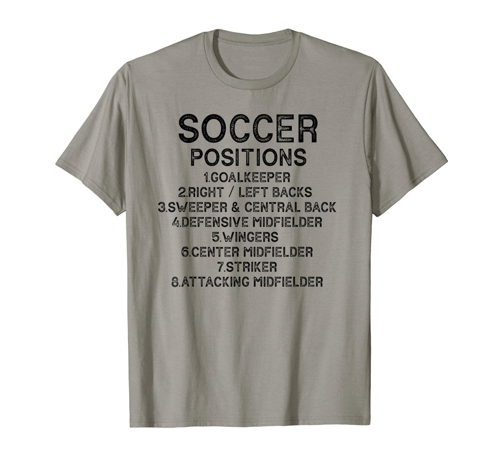 Soccer Positions Soccer Players T-Shirt - Trendy Graphic for Adults