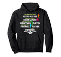 I Do More Kicks Than Soccer Player Funny Hoodie - Graphic Print Men Women