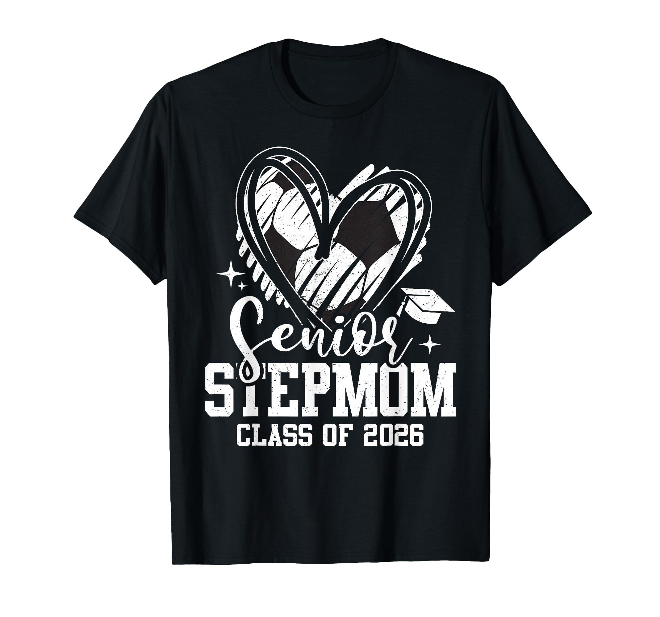Senior Stepmom Class 2026 Soccer T-Shirt - Casual Everyday Wear Men Women