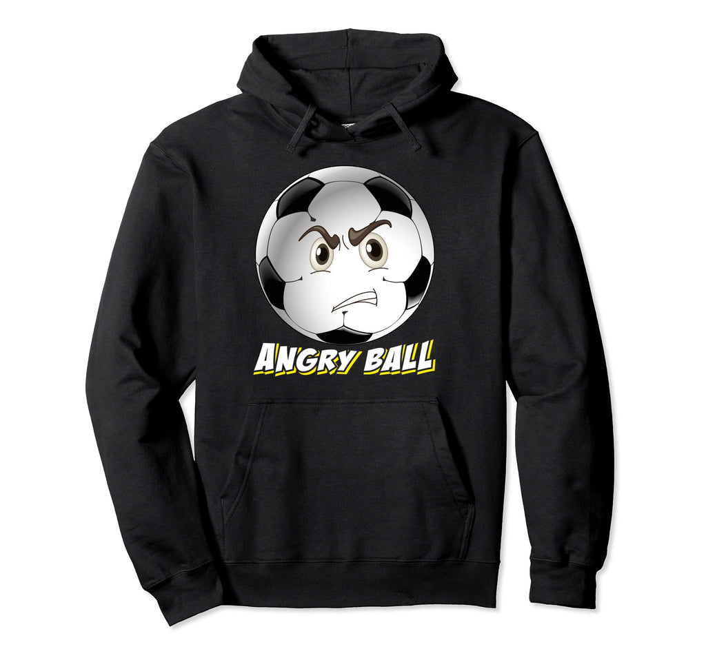 Angry Ball Football Sport Soccer Player Hoodie - Graphic Print Unisex