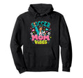 Soccer Mom Vibes Sports Cheer Hoodie - Graphic Print Men Women