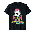 Soccer Ice Cream Drip Game Soccer Drip T-Shirt - Graphic Print Men Women