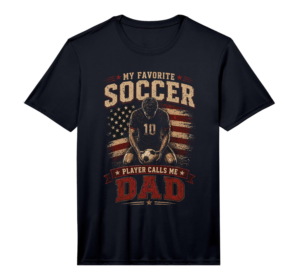 Mens My Favorite Soccer Player Calls T-Shirt - Novelty Apparel for Adults