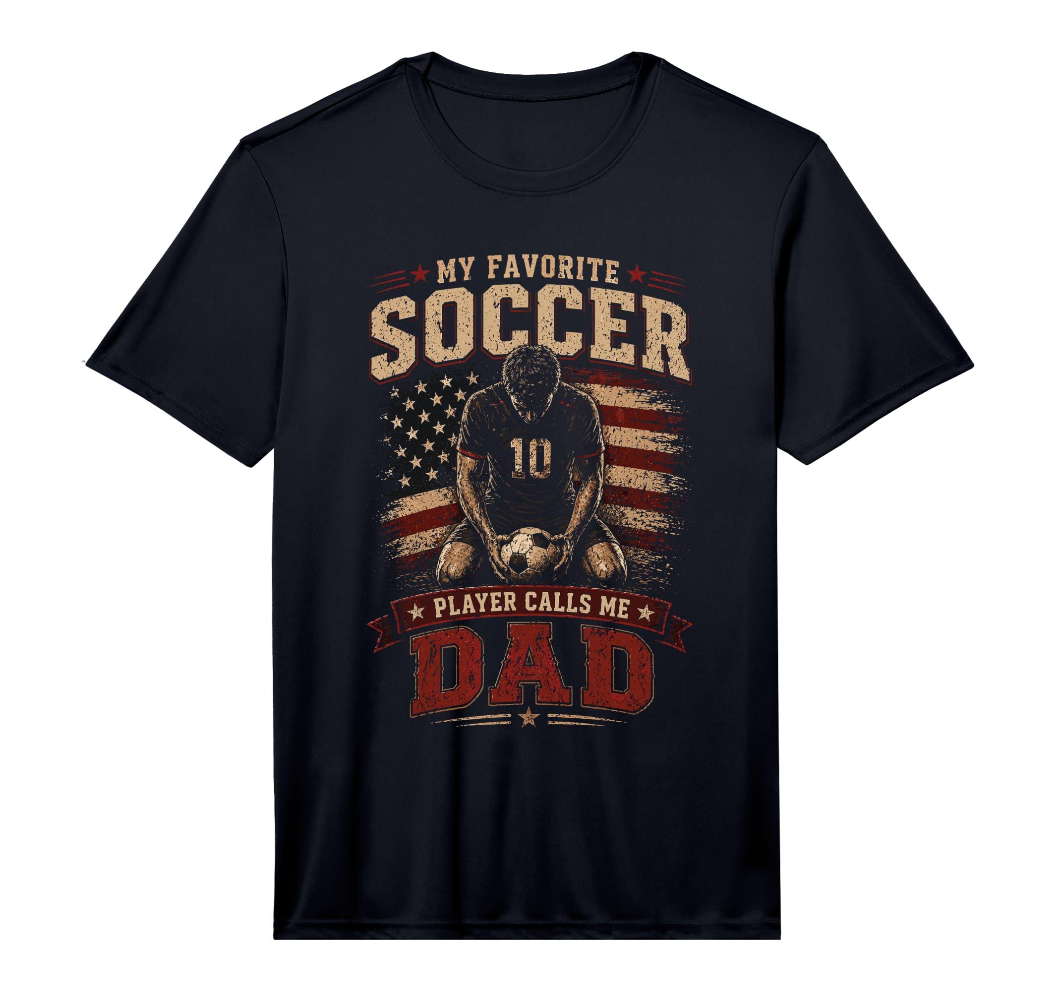 Mens My Favorite Soccer Player Calls T-Shirt - Novelty Apparel for Adults