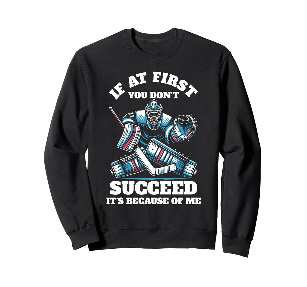 Ice Hockey Goalie Goalkeeper Glove Sweatshirt - Unique Graphic for Adults