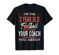 Football 3Rd Birthday Party Player T-Shirt - Novelty Apparel for Adults