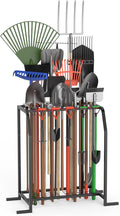 Trieez Extra Large Garden Tool Organizer for Garage, NEVER FALL OVER - Yard Tool Organizer Garage for Organization and Storage, Tool Rack for Shed, Outdoor, Tool Stand