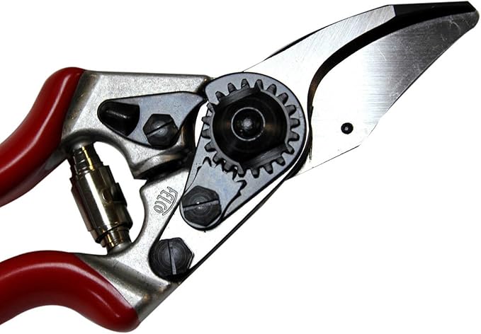 Felco F6 Pruning Shears – 7.7" Swiss-Made Garden Clippers for Medium Hands | Hand Pruners for Gardening | Garden Tool Cutter with Precision Bypass Blade, Forged Aluminum Handles, Replaceable Parts
