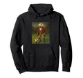 Funny Bearded Dragon Playing Soccer Weird Hoodie - Unique Graphic Men Women