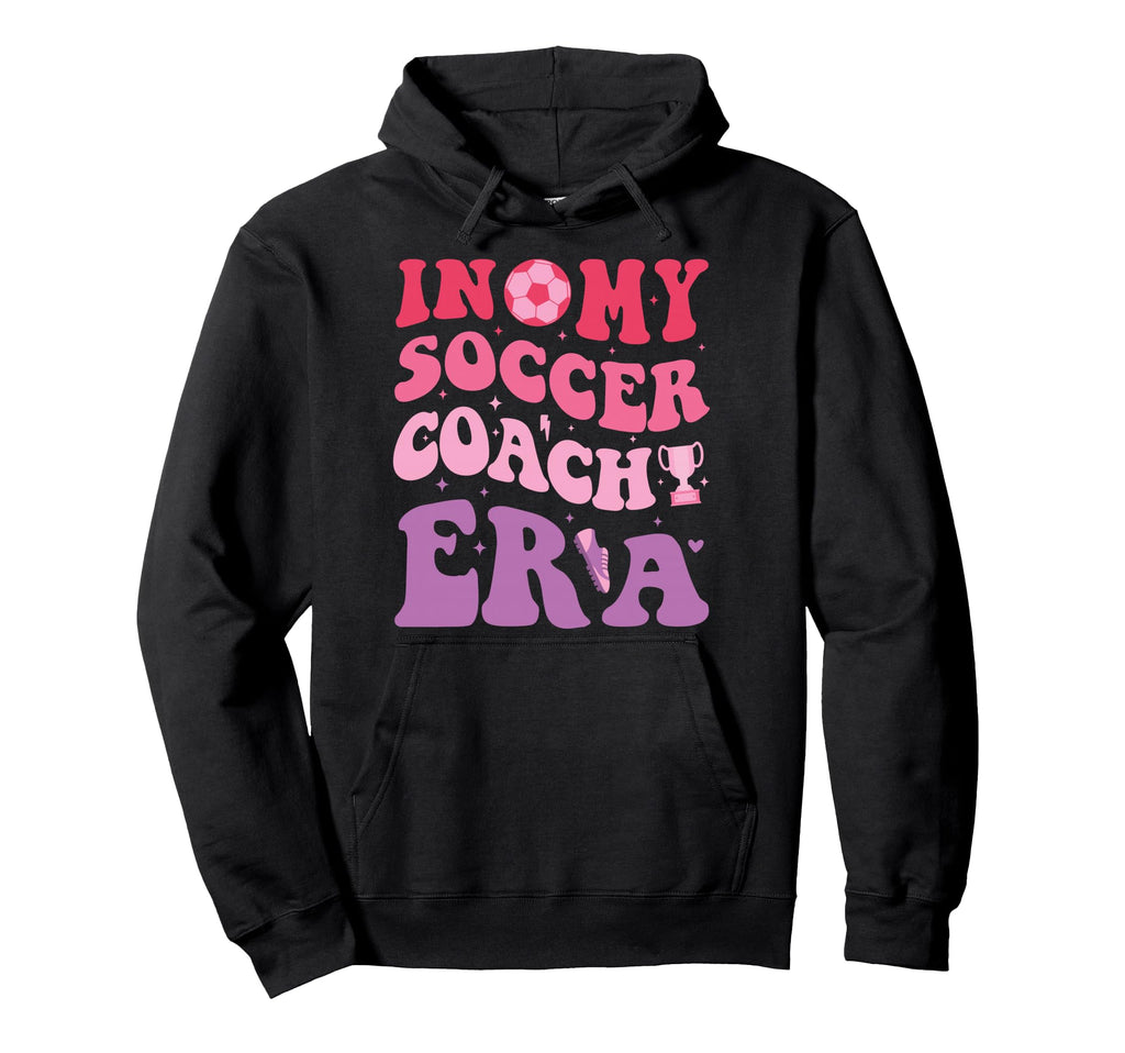 Groovy My Soccer Coach Era Soccer Coach Hoodie - Fun Novelty Design Unisex