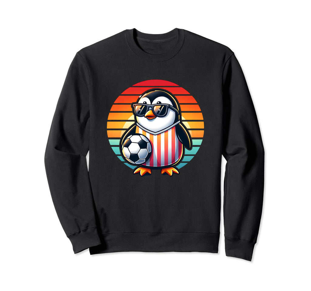Penguin Bird Soccer Champion Fan Sweatshirt - Novelty Apparel for Adults