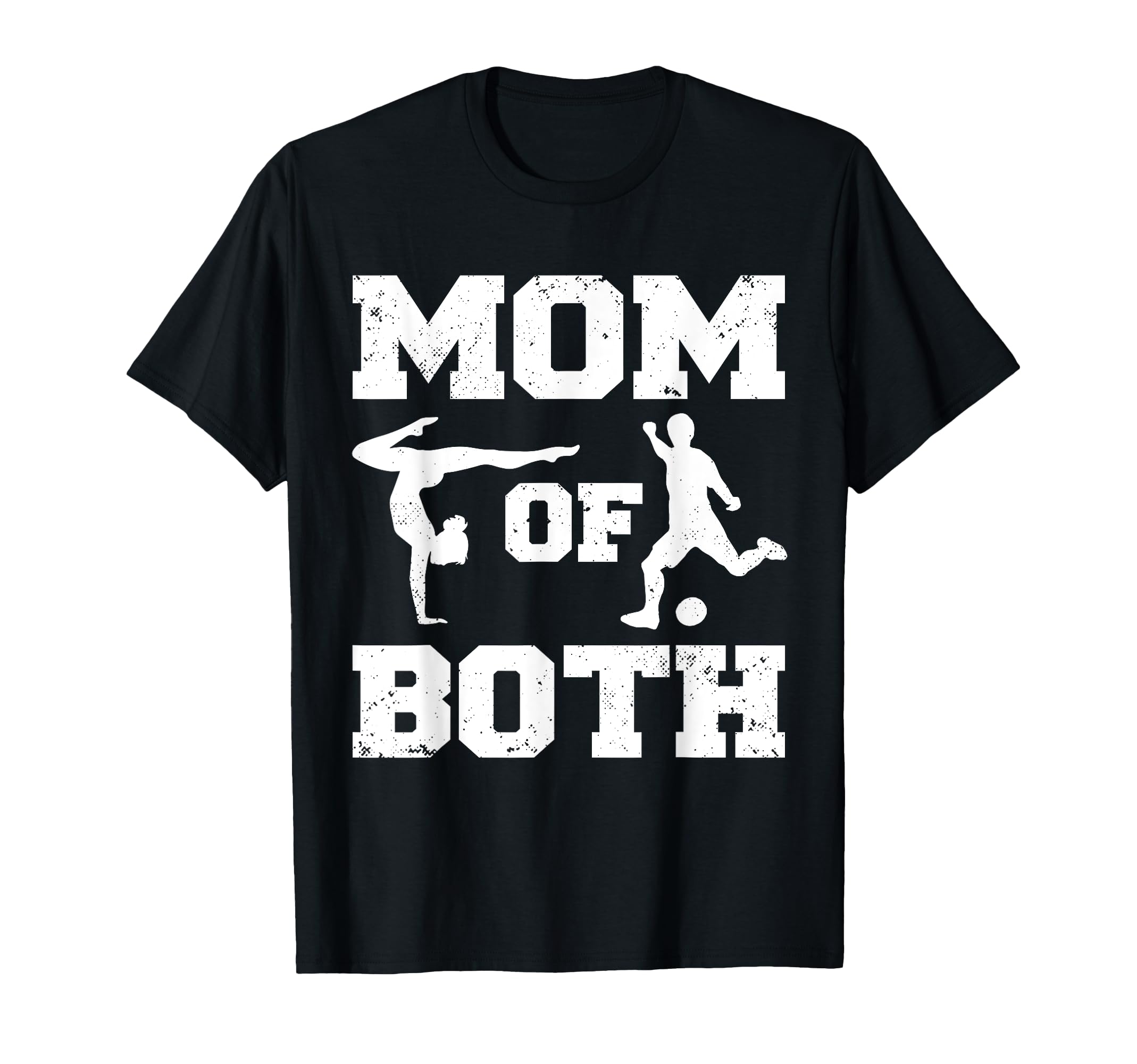 Mom Both Funny Soccer Gymnastics Mom T-Shirt - Minimalist Print Unisex