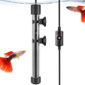 HITOP Thickened Glass Aquarium Heater: 50W 100W 300W Upgraded Fish Tank Heater with Controller, Fish Tank Thermostat Heater for Seawater/Fresh Water 5-65Gal