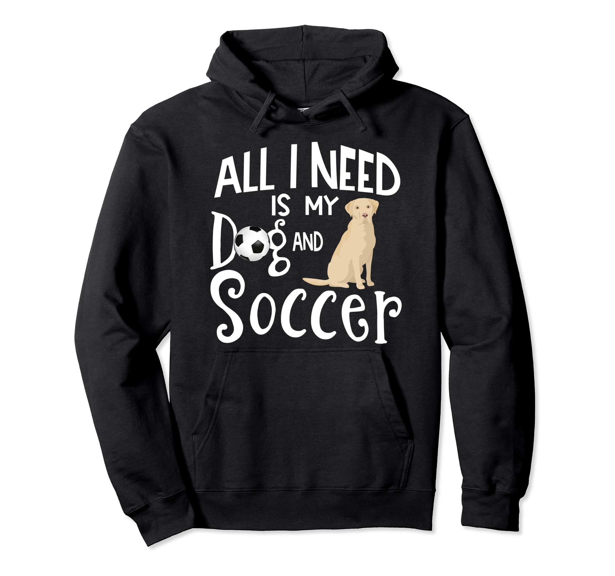 Yellow Labrador Retriever Dog Gift Love Hoodie - Graphic Print for Adults