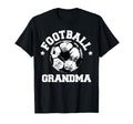 Football Grandma Sketch Soccer T-Shirt - Fun Novelty Design for Adults
