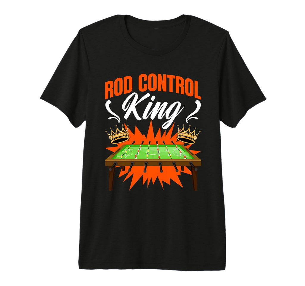 Mens Rod Control King Table T-Shirt - Fun Novelty Design for Adults