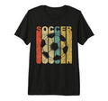 Soccer Distressed Sports Tri Blend T-Shirt - Aesthetic Graphic for Adults