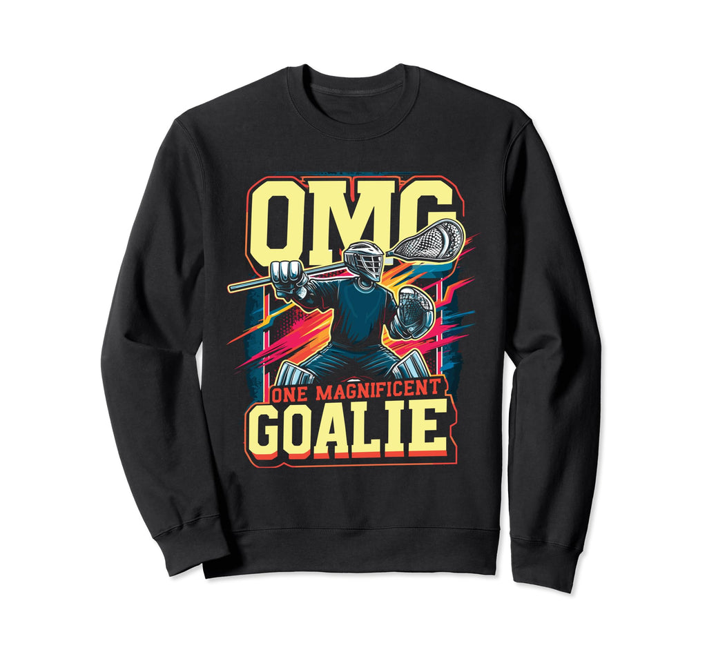 Goalkeeper Lacrosse Goalie Lacrosse Sweatshirt - Fun Novelty Design Unisex