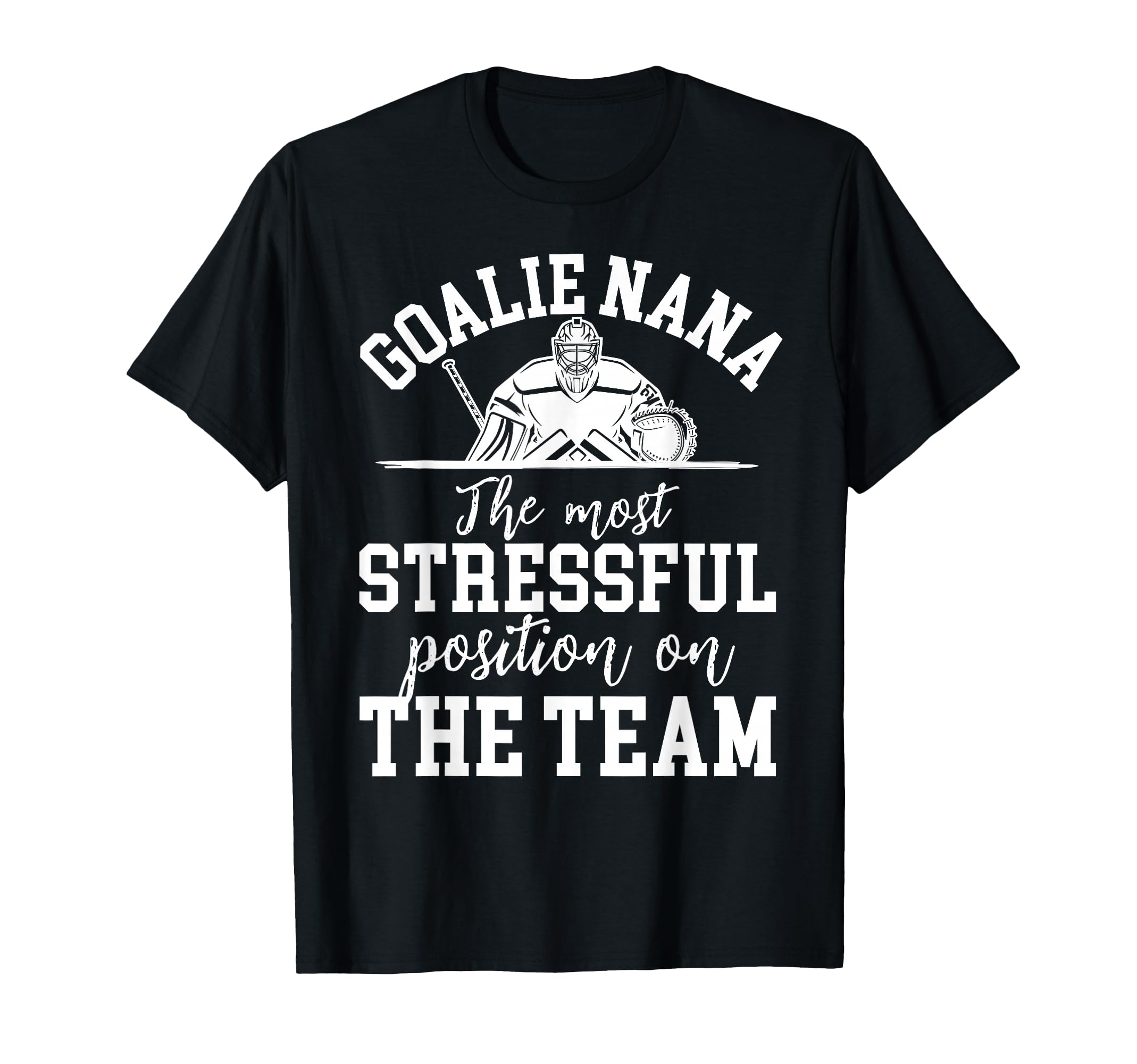 Funny Hockey Goalie Nana Hockey Keeper T-Shirt - Unique Graphic Unisex