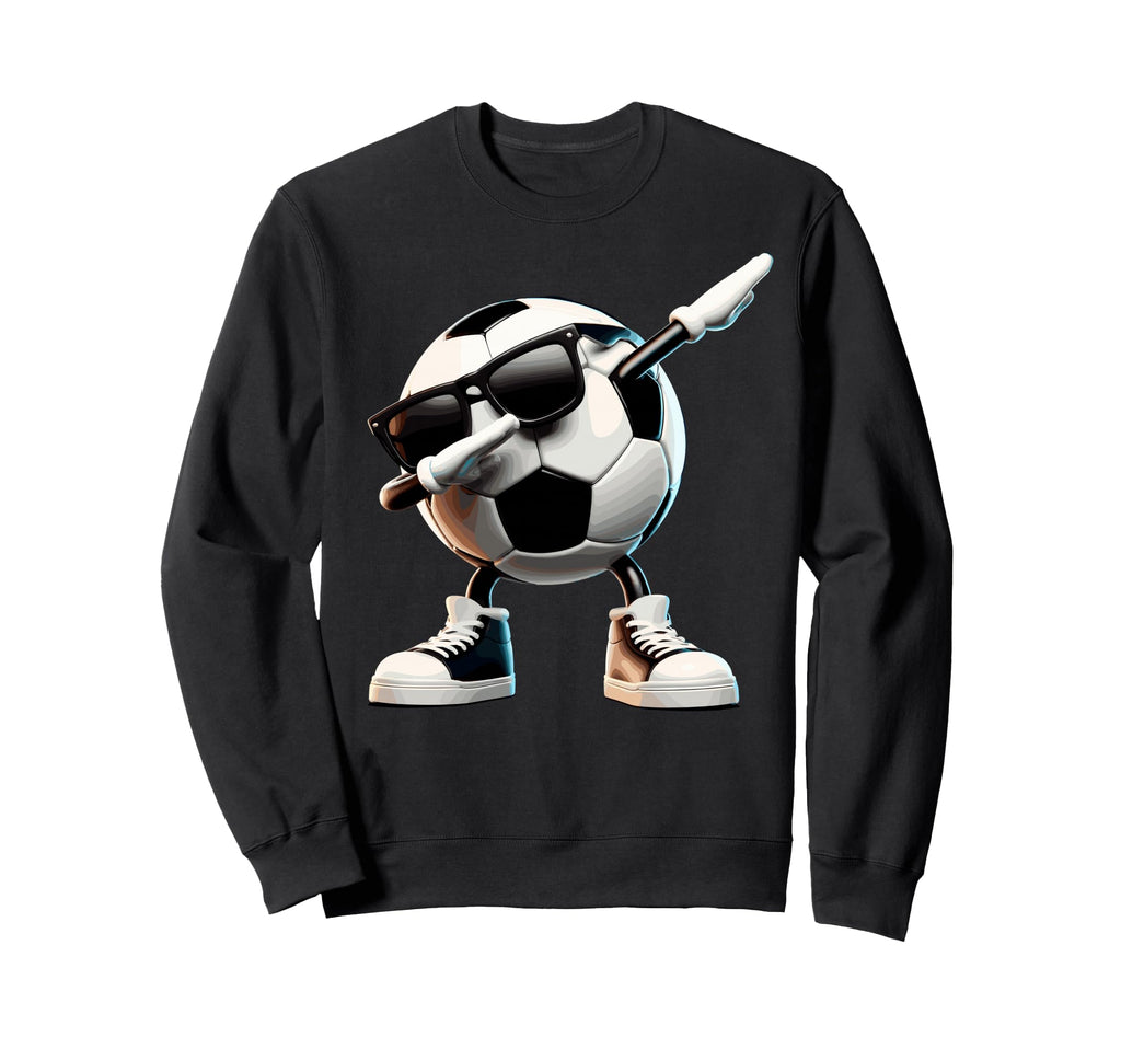 Funny Dabbing Dab Soccer Player Sweatshirt - Minimalist Print Men Women