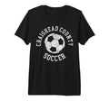 Craighead County Soccer Distressed 90S Tri T-Shirt - Unique Graphic Unisex
