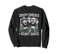 Soccer Halloween Spooky Goalkeeper Sweatshirt - Unique Graphic Men Women