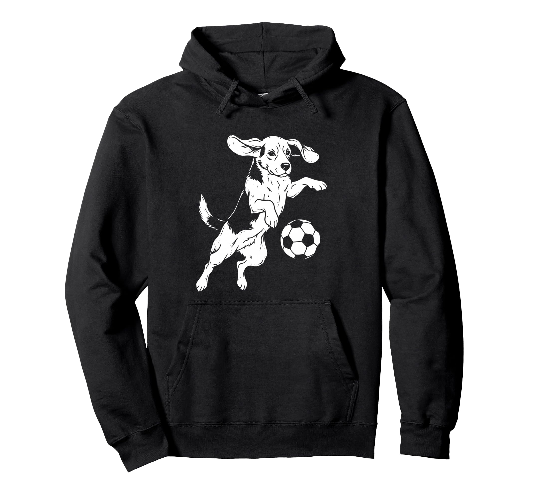 Beagle Soccer Player Funny Dog Lover Hoodie - Custom Art Print Men Women