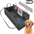 Dog Cover for Car Backseat with Crossbar Design, Hard Bottom Car Seat Cover for Dogs with Back seat Extender, Waterproof Dog Hammock for Full-Size SUV, and Truck