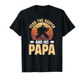 Fear Hockey Keeper Papa Ice Hockey T-Shirt - Novelty Apparel for Adults