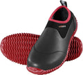 HISEA Unisex Waterproof Garden Shoes, Men's Rubber Rain Boots Women's Ankle Rain Shoes Neoprene Camp Booties Outdoor Slip-On Footwear for Gardening, Farming, Camping, Car Wash, Lawn Care and Yard Work