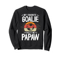 My Favorite Soccer Goalie Papaw Sweatshirt - Graphic Print for Adults