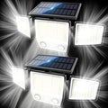 Solar Motion Sensor Outdoor Lights Waterproof - 3000LM 3 Modes Security Lights Outdoor 270° Illumination IP65 LED Solar Flood Wall Light for Garden Yard Patio Pathway (2 Pack)