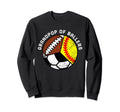 Grandpop Ballers Funny Softball Soccer Sweatshirt - Unique Graphic Unisex