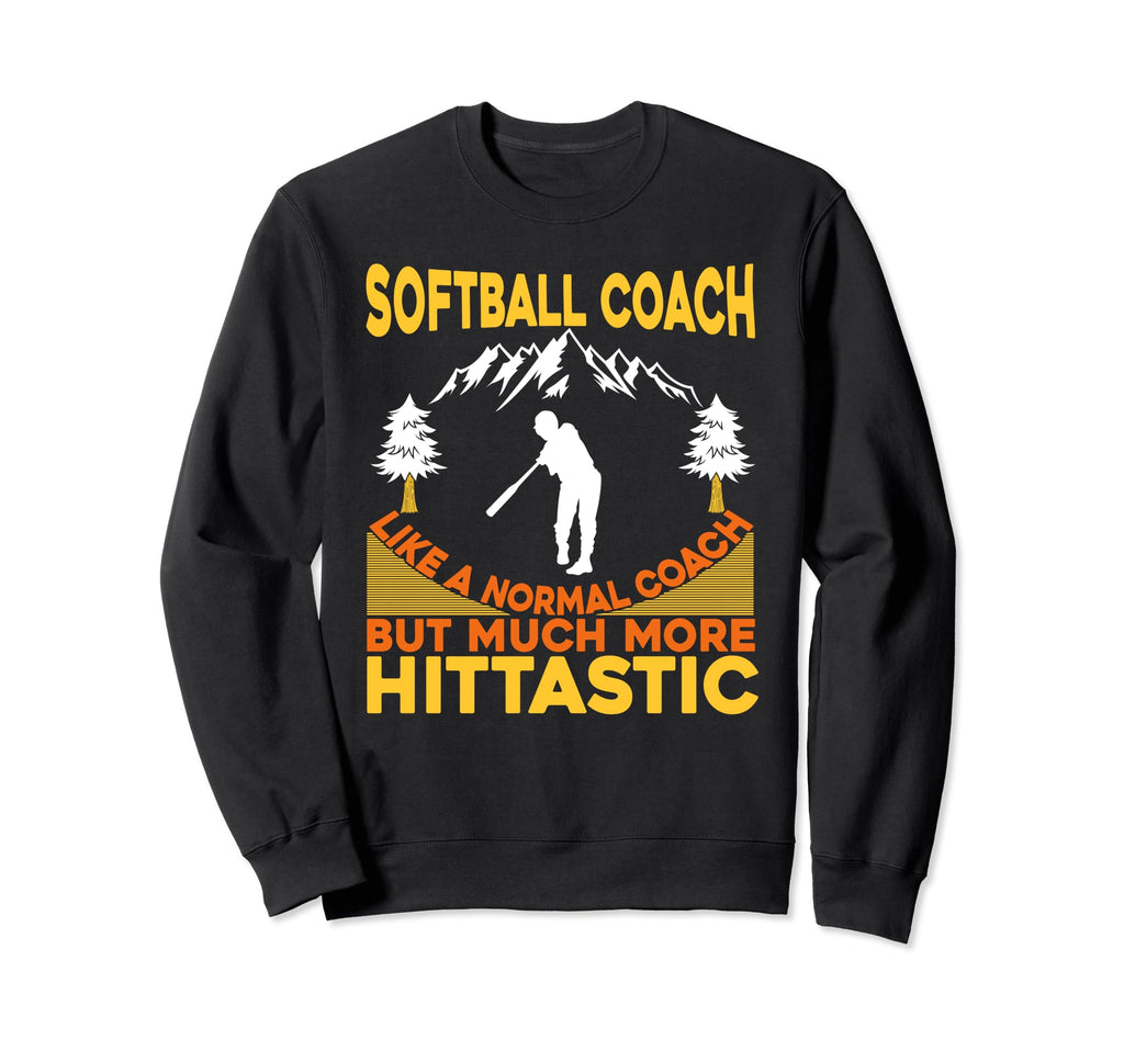 Softball Coach Training Trainer Sweatshirt - Custom Art Print Men Women
