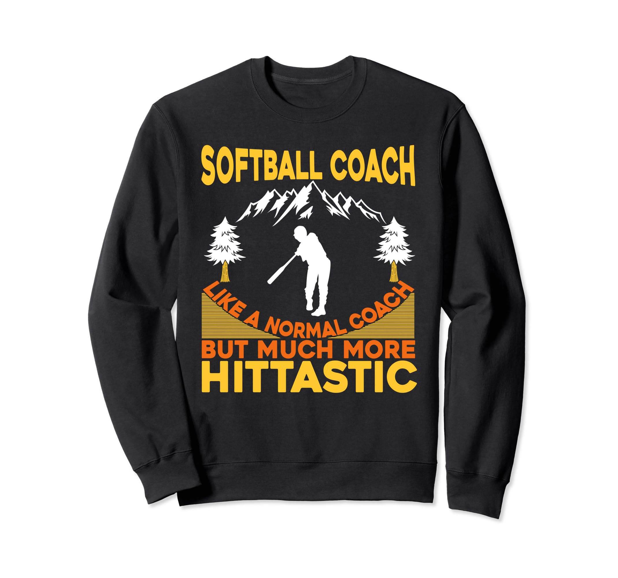 Softball Coach Training Trainer Sweatshirt - Custom Art Print Men Women