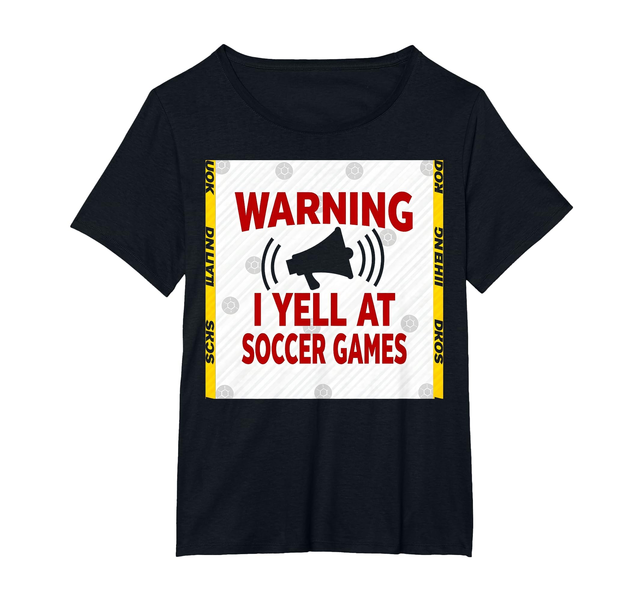 Warning I Yell Soccer Games T-Shirt - Aesthetic Graphic Men Women