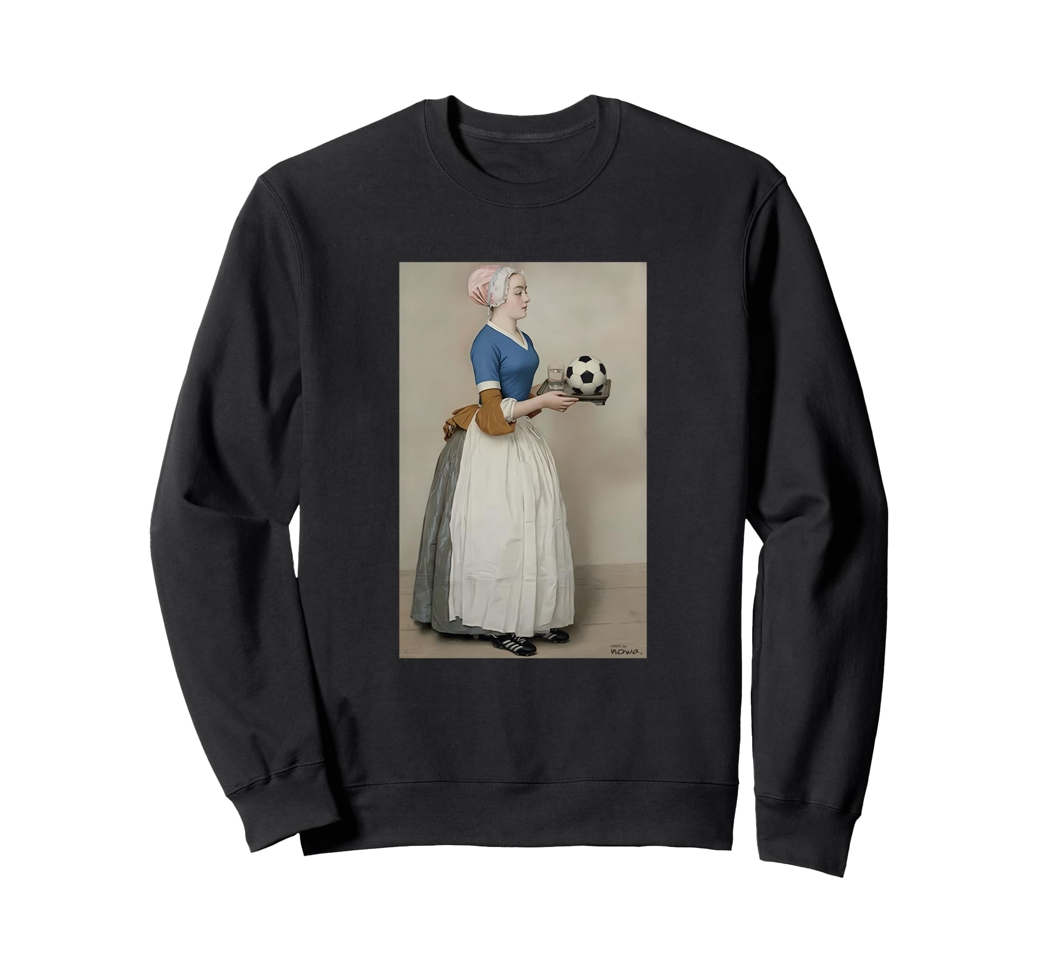 Serving Football Blue Soccer Outfit Sweatshirt - Fun Novelty Design Unisex