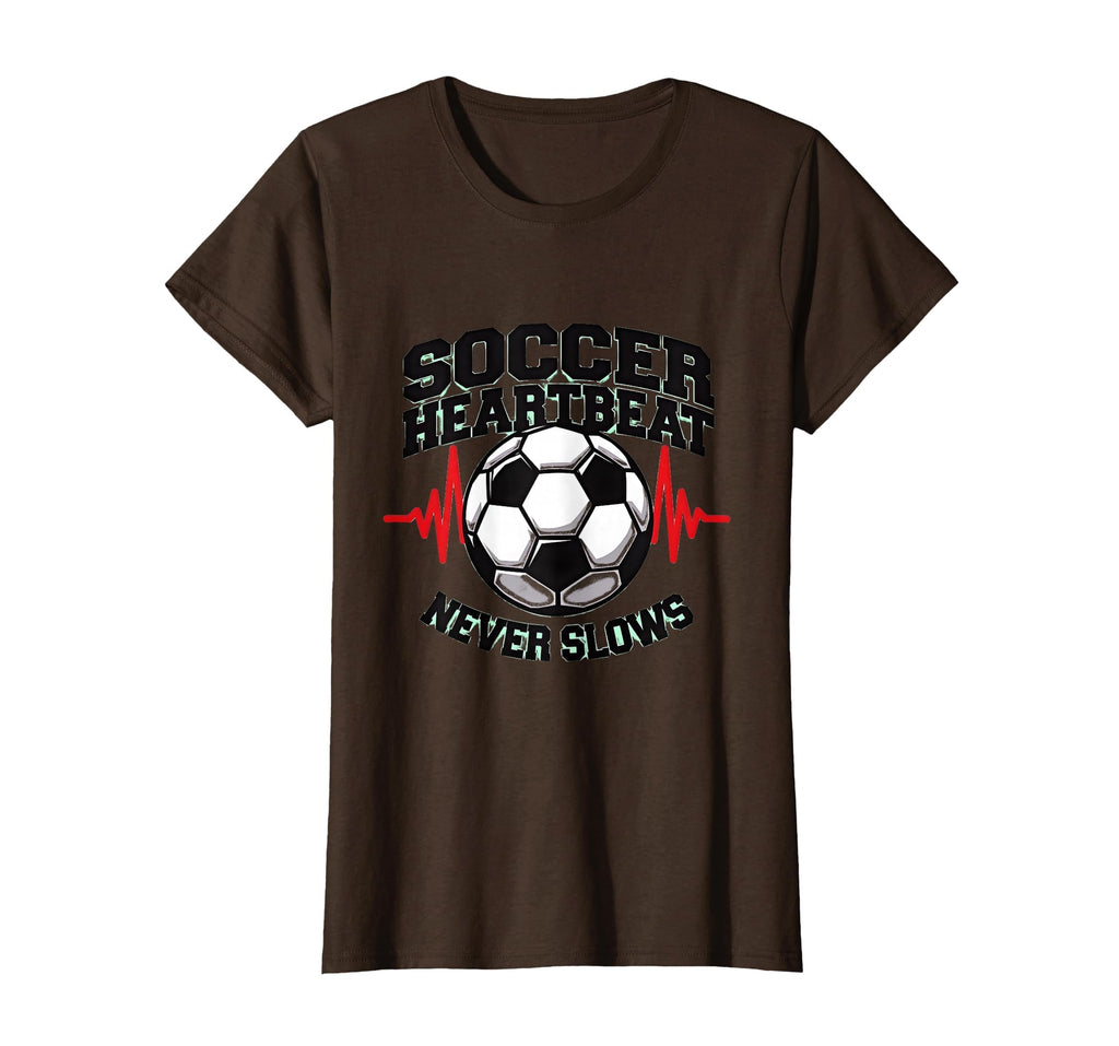 Soccer Heartbeat Never Slows Passion T-Shirt - Streetwear Style for Adults