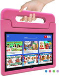 Kids Tablet, 10.1 Inch Tablet for Kids Android 14, 64GB Octa-Core, WiFi, Big Battery, Kids Space, Parental Control 1280 * 800 HD Display Children Tablets Pink
