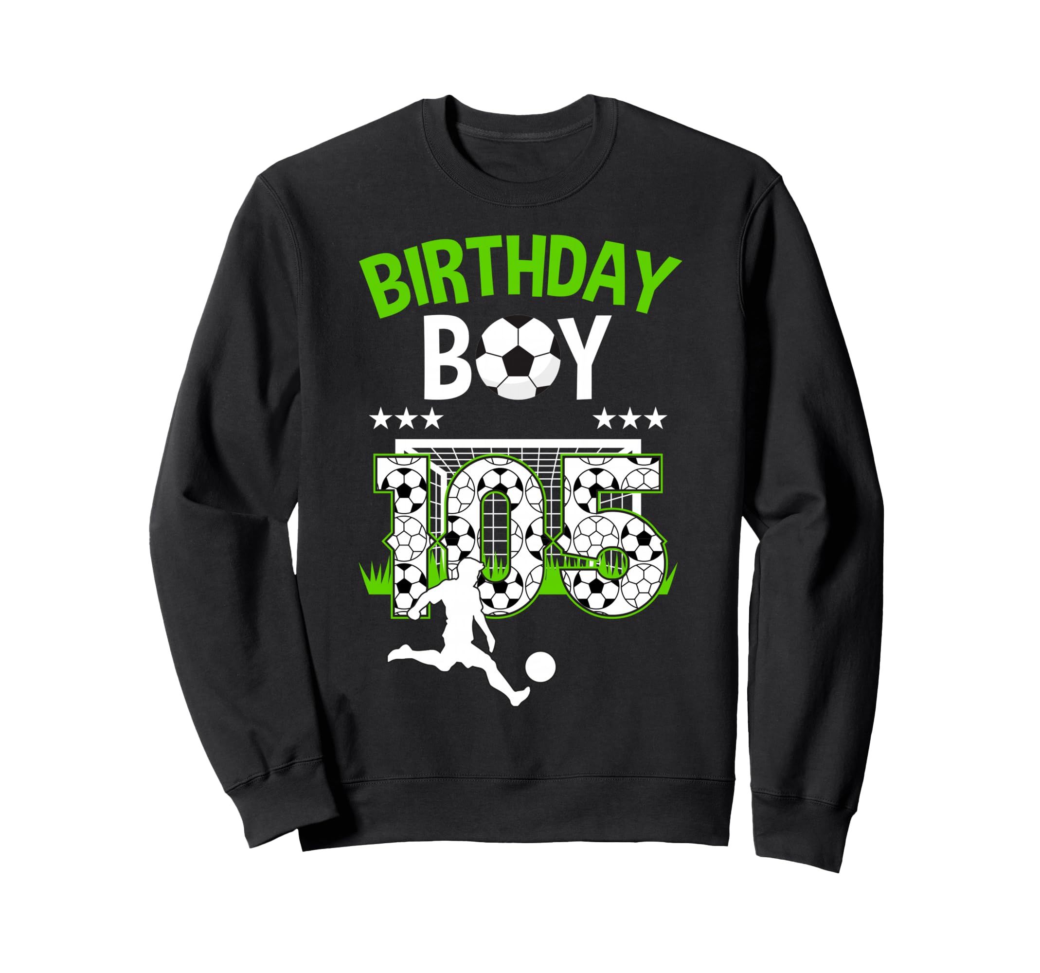 Birthday Soccer 105 Year Old Who Loves Sweatshirt - Minimalist Print Unisex
