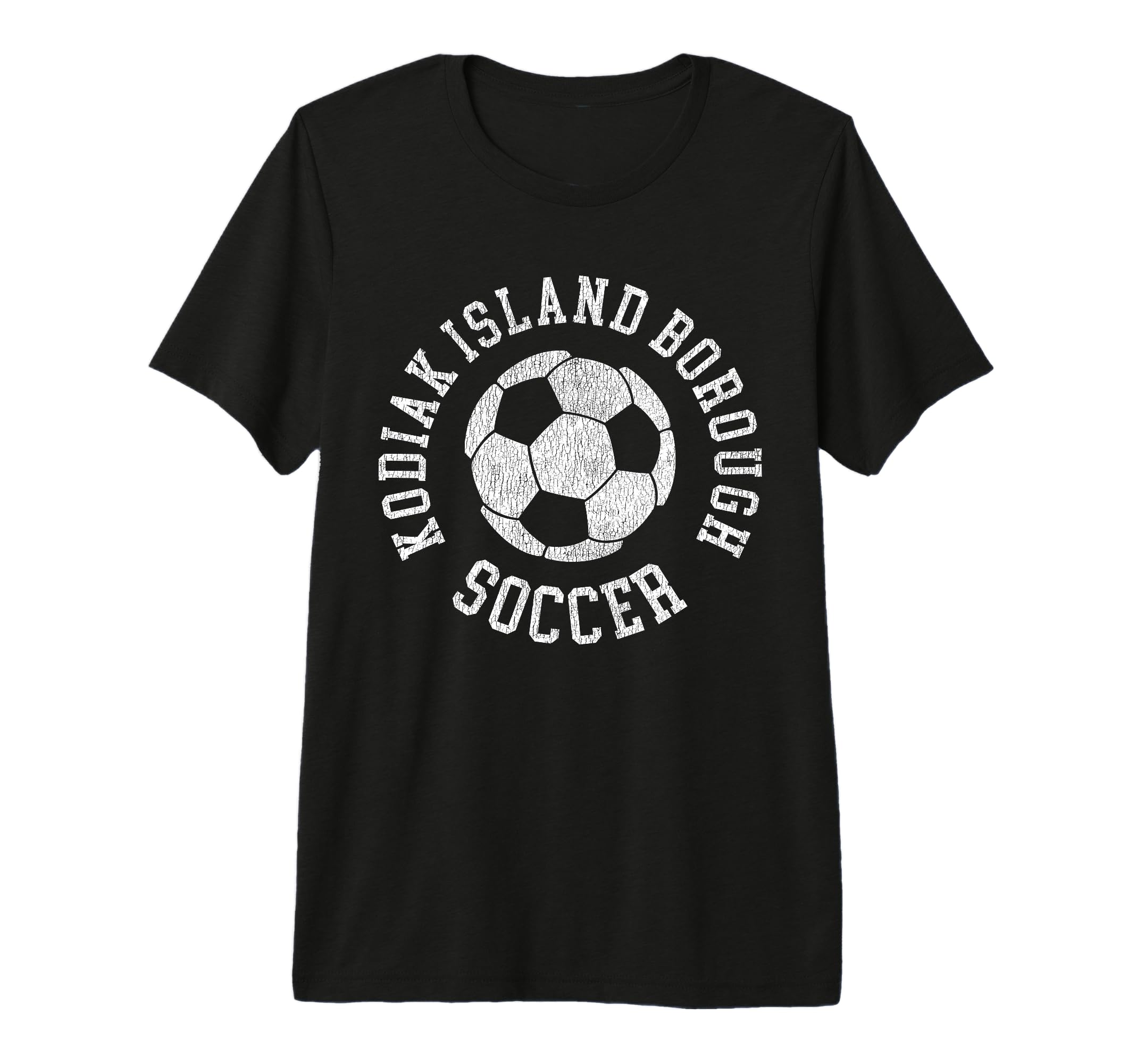 Kodiak Island Borough Soccer Distressed T-Shirt - Graphic Print Men Women