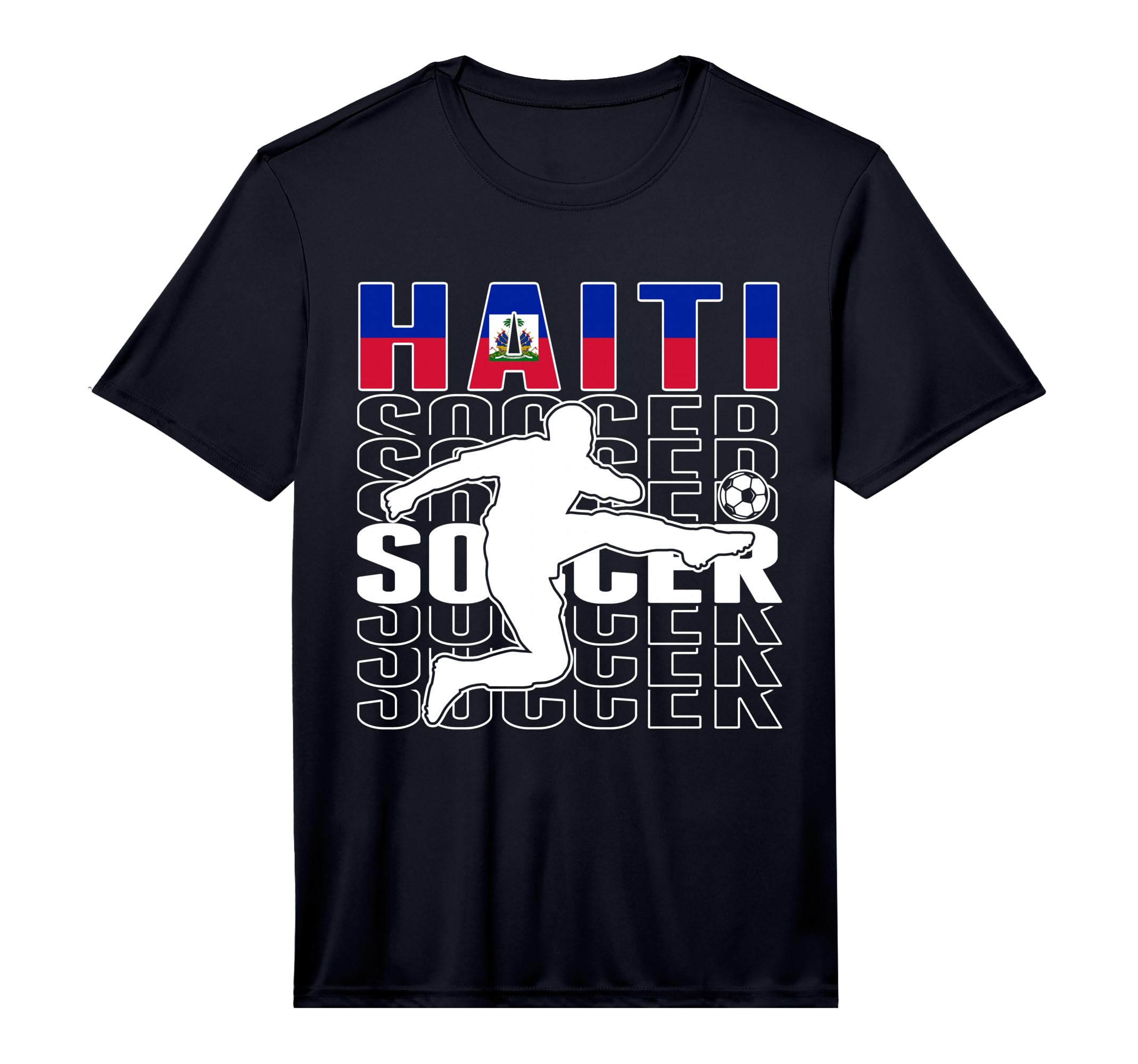 Haiti Soccer Lovers Jersey Proud T-Shirt - Fun Novelty Design Unisex