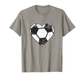 Soccer Heart Soccer Mom Team Gift T-Shirt - Minimalist Print Unisex