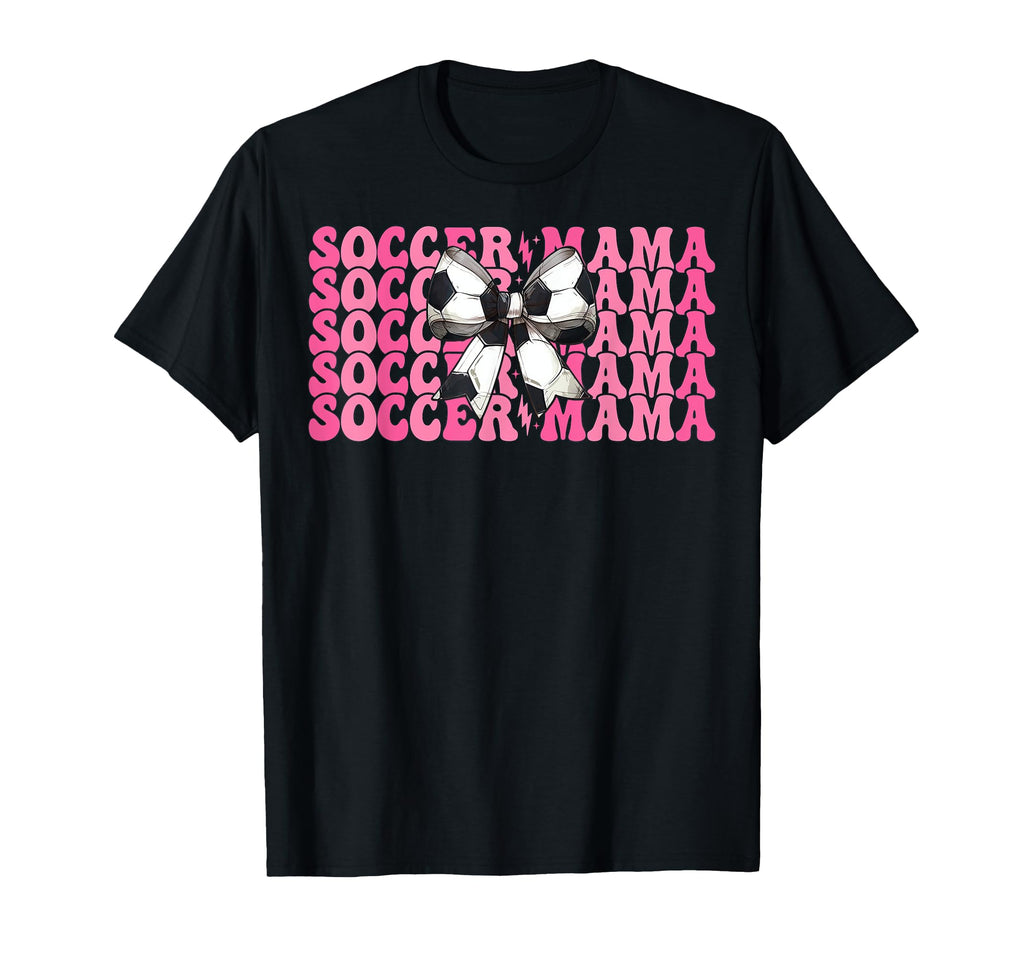 Soccer Mama Soccer Mom Mothers Day Coquette T-Shirt - Graphic Print Unisex