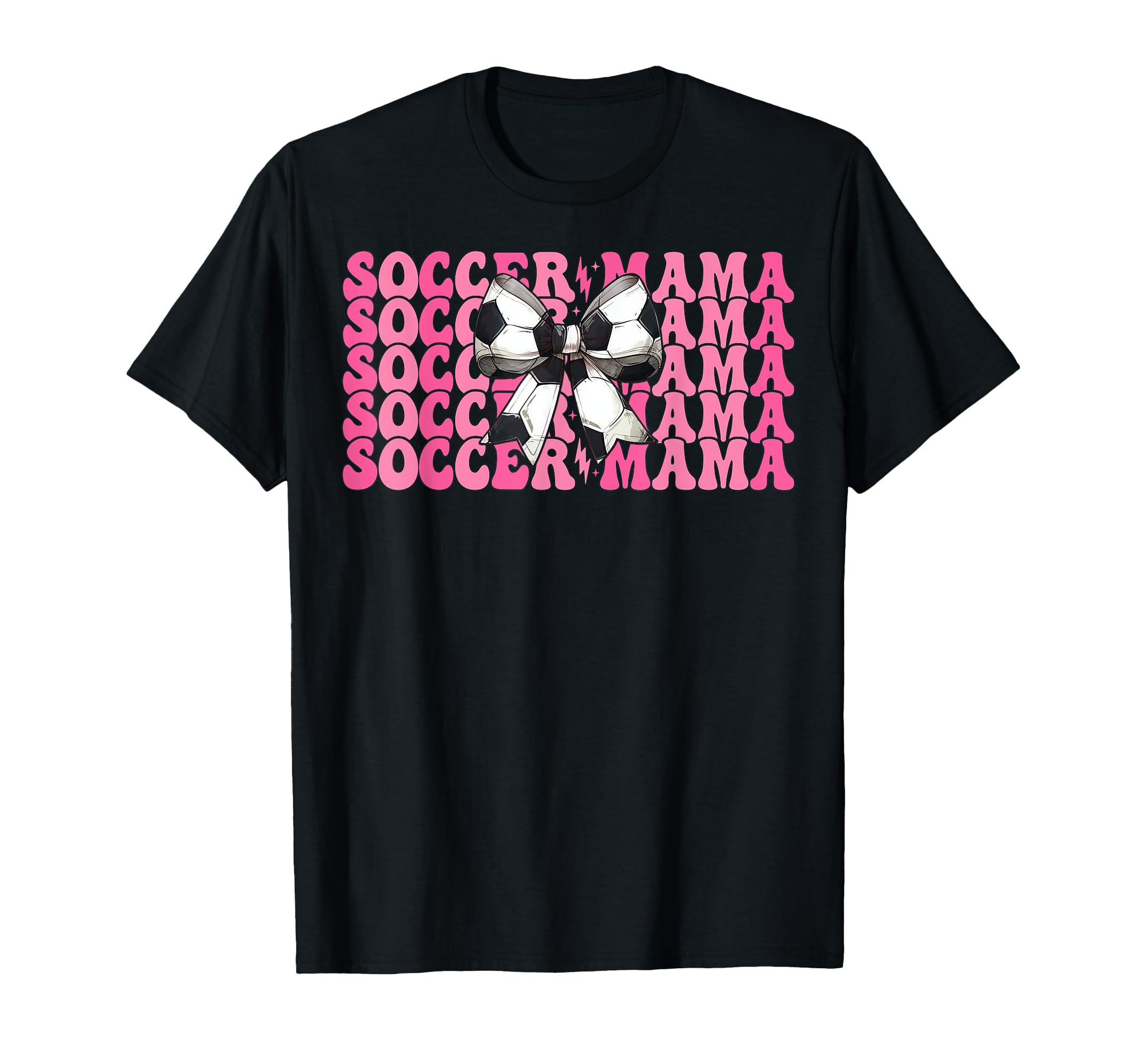 Soccer Mama Soccer Mom Mothers Day Coquette T-Shirt - Graphic Print Unisex